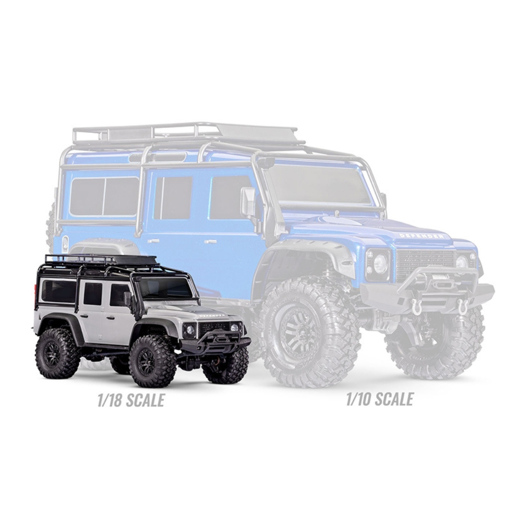 Traxxas TRX-4M Land Rover Defender 1/18 RTR 4x4 Trail Truck - Silver-5
