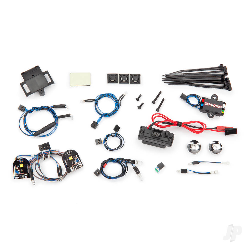 traxxas-led-light-set-complete-with-power-supply-contains-headlights-tail-lights-side-marker-lights-and-distribution-block-fits-9111-or-9112-body