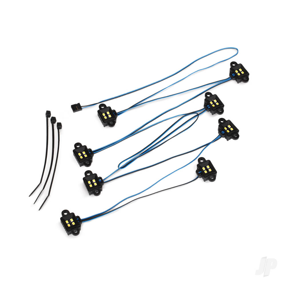 Traxxas LED light set, complete with power supply (contains headlights, tail lights, side marker lights, & distribution block) (fits #9111 or 9112 body)-6