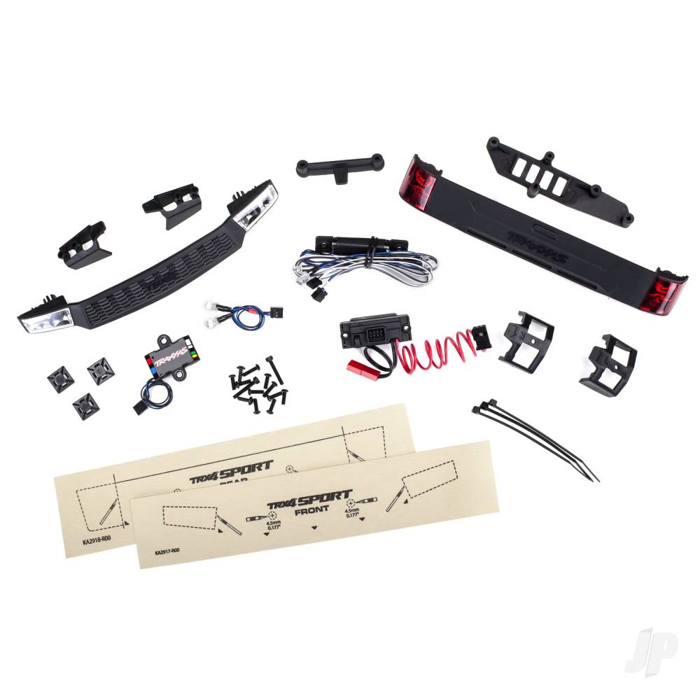 traxxas-led-light-set-complete-with-power-supply-contains-headlights-tail-lights-and-distribution-block-fits-8111-or-8112-body