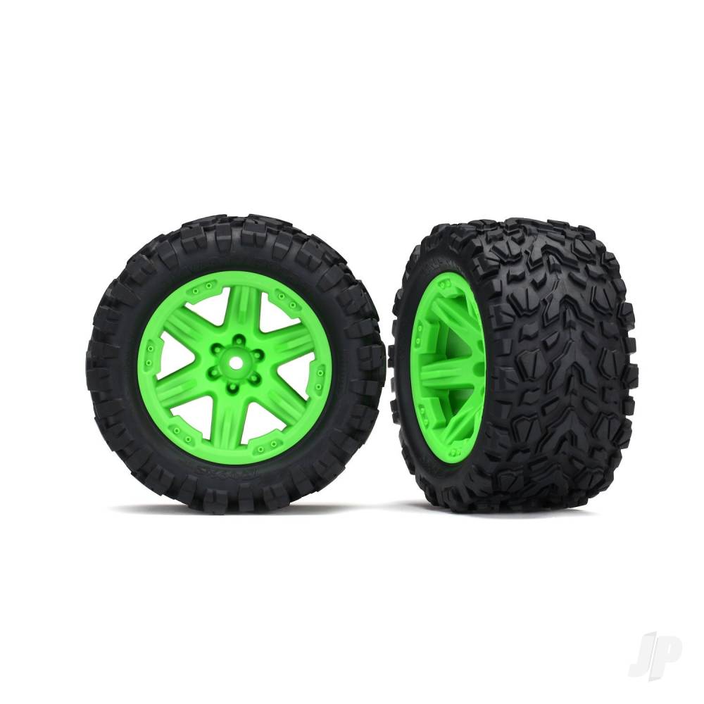 traxxas-tires-wheels-2-8-rxt-4x4-green-wheels-talon-extreme-2