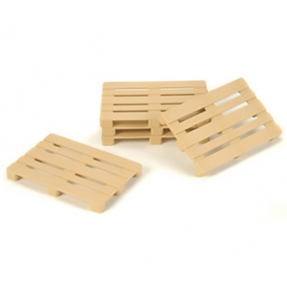 Carson 1:14 Euro-Pallet-Set Plastic/Beige (5pcs)