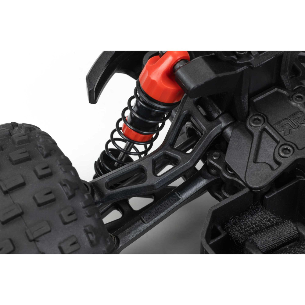 Arrma 1/18 Granite Grom Mega 380 Brushed 4X4 Monster Truck RTR (Red)-3