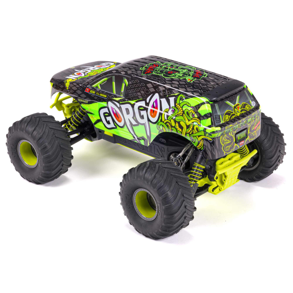 Arrma Gorgon MT RTR w/8.4v Batt/USB Charger Yellow-3