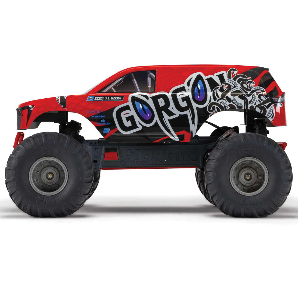 Arrma Gorgon MT RTR w/8.4v Batt/USB Charger Red-3