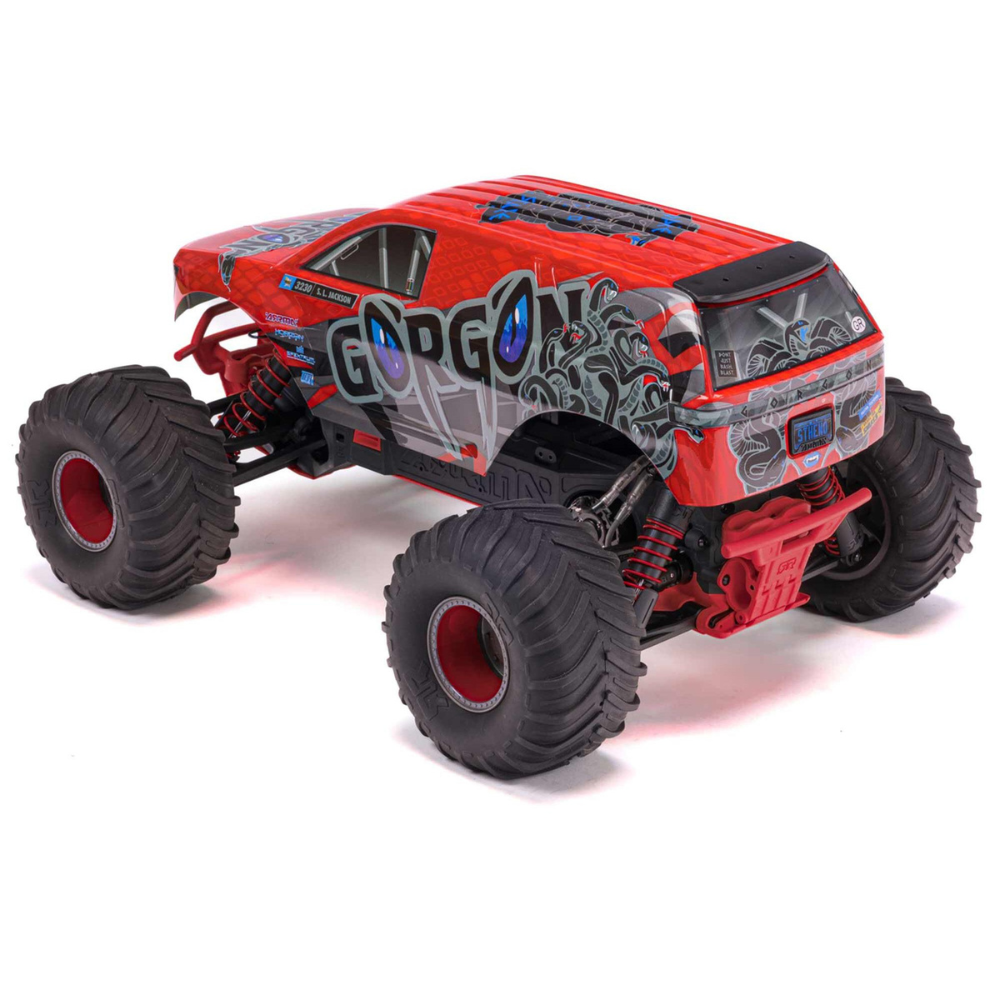 Arrma Gorgon MT RTR w/8.4v Batt/USB Charger Red-4