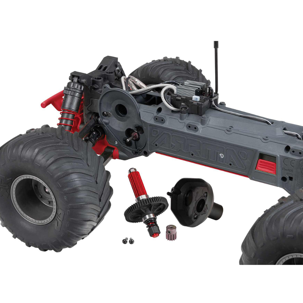 Arrma Gorgon MT RTR w/8.4v Batt/USB Charger Red-5