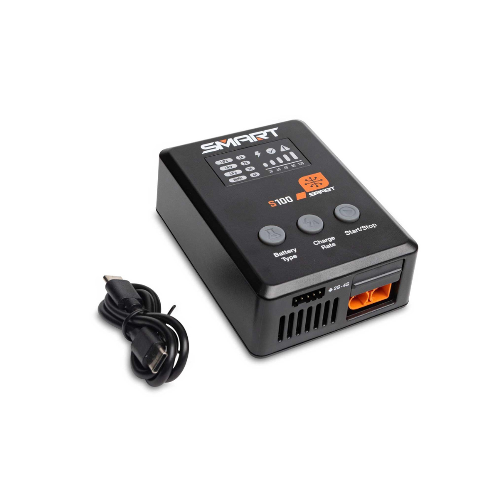 Spektrum S100 1x100W USB-C Smart Charger - IC5/IC3 Connector-3