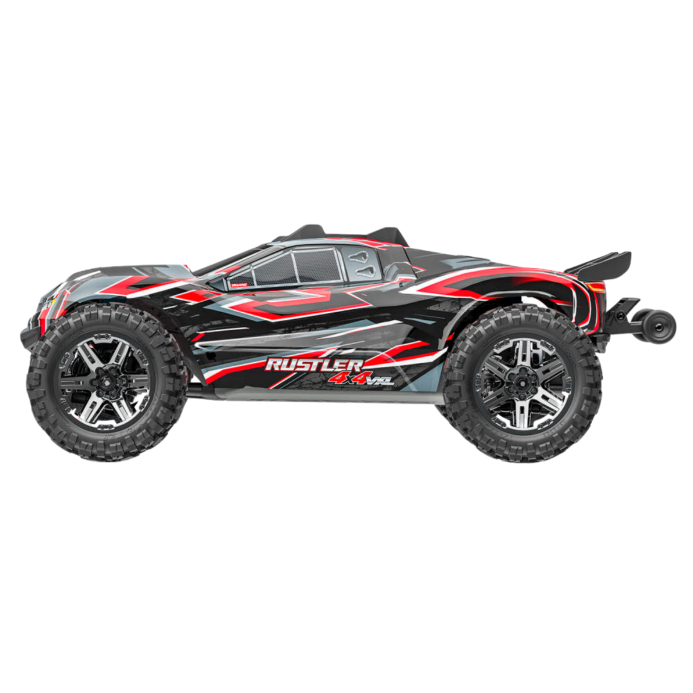 Traxxas Rustler 4X4 HD VXL 1:10 4WD RTR Brushless Electric Short Course Truck - Red-3