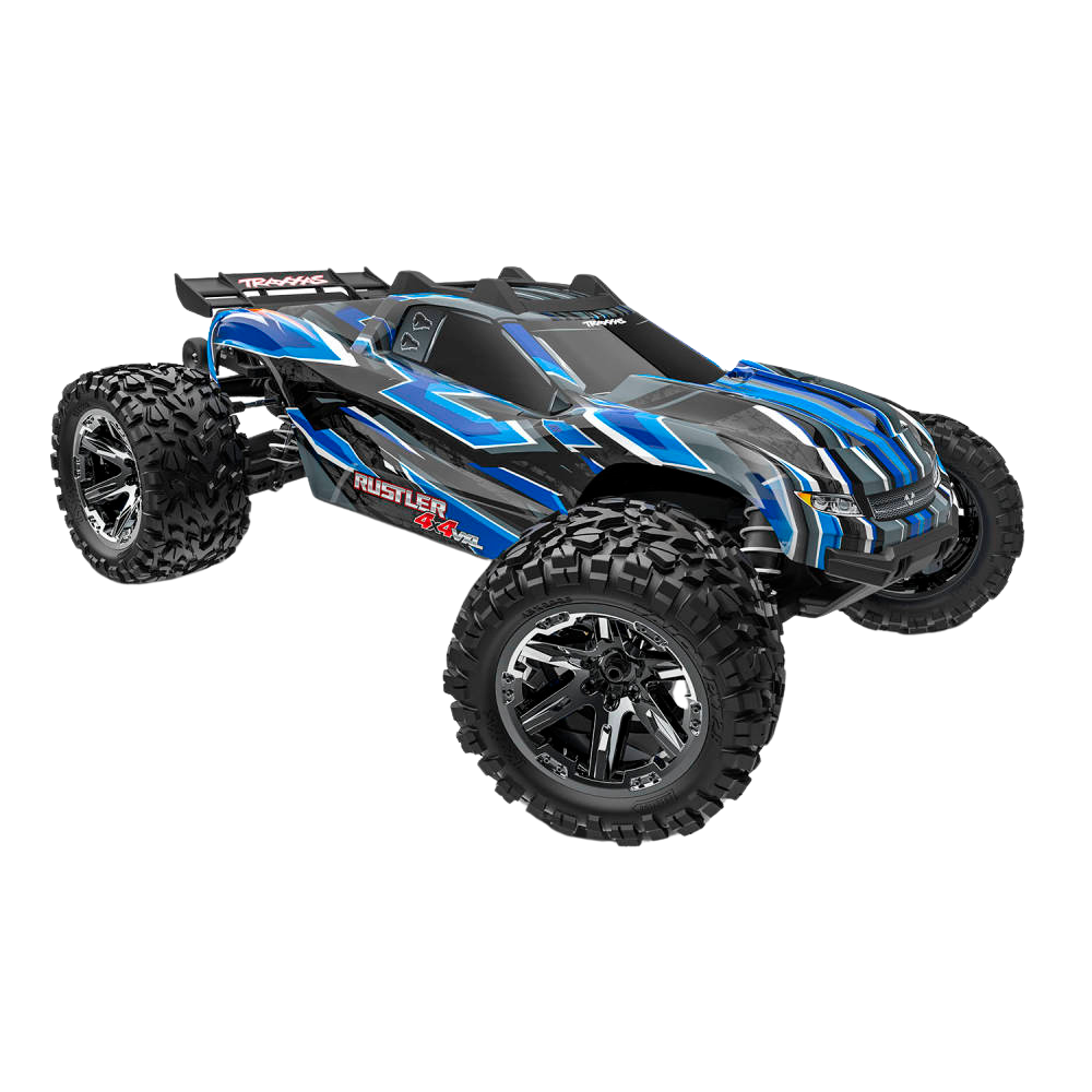 Traxxas Rustler 4X4 HD VXL 1:10 4WD RTR Brushless Electric Short Course Truck - Blue