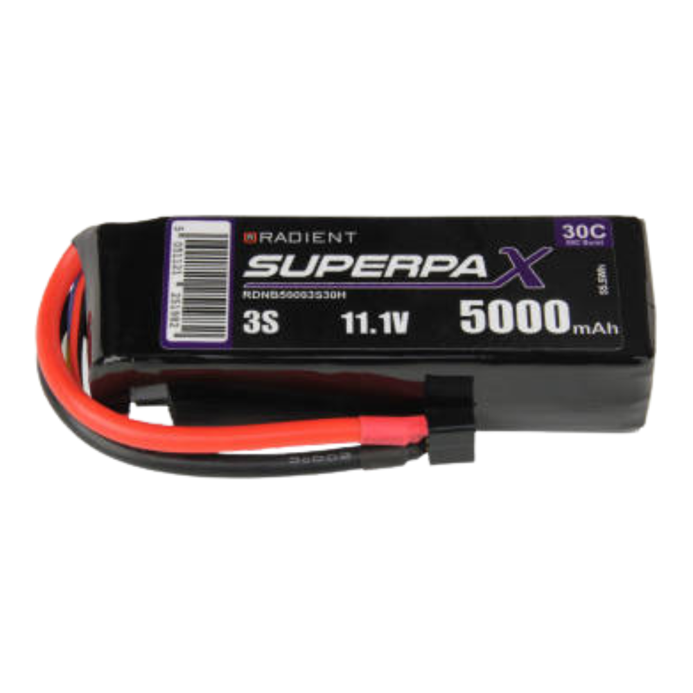 Radient LiPo 3S 5000mAh 11.1V 30C Deans (HCT)