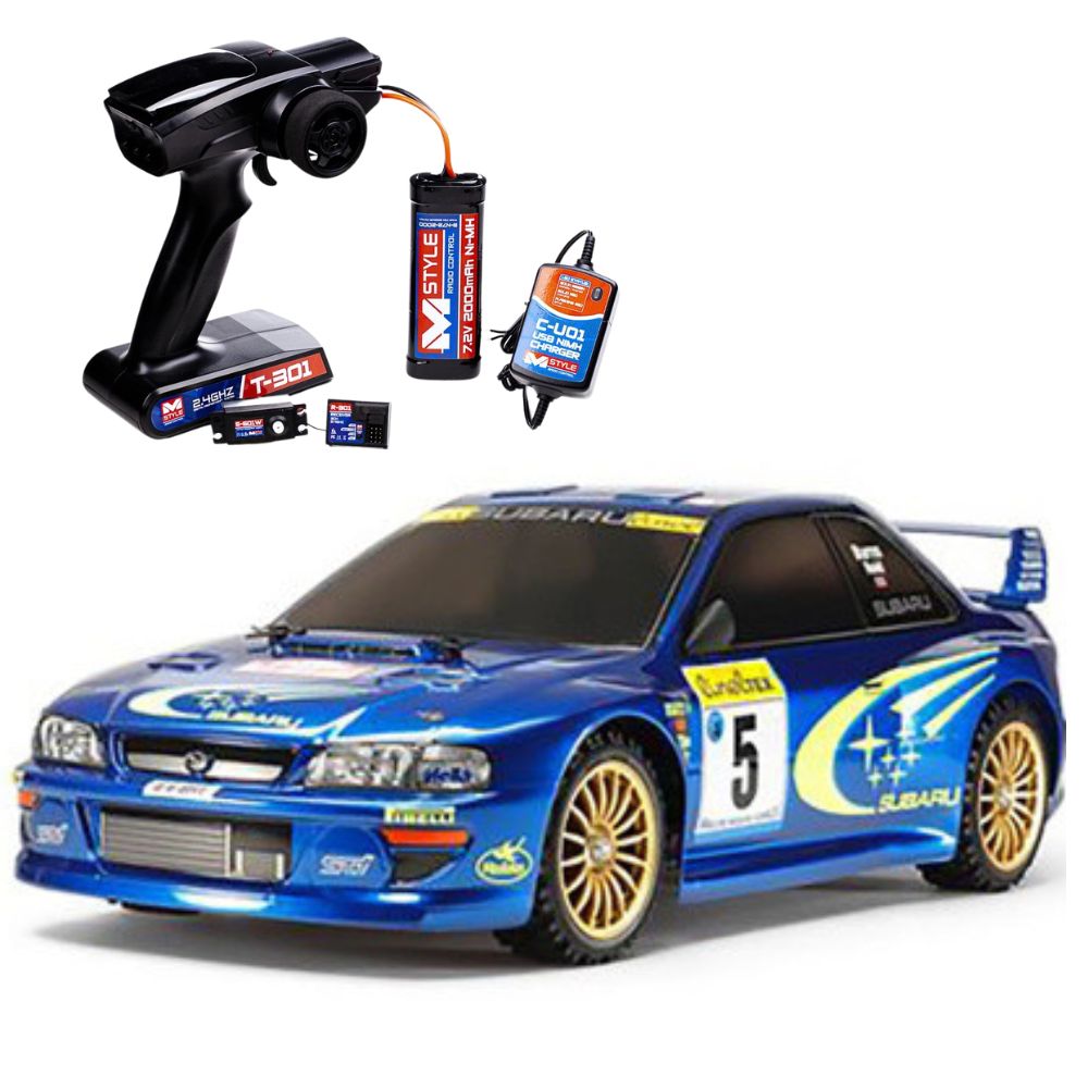 Tamiya Subaru Impreza Monte-Carlo 99 - TT-02 + RC Equipment Bundle