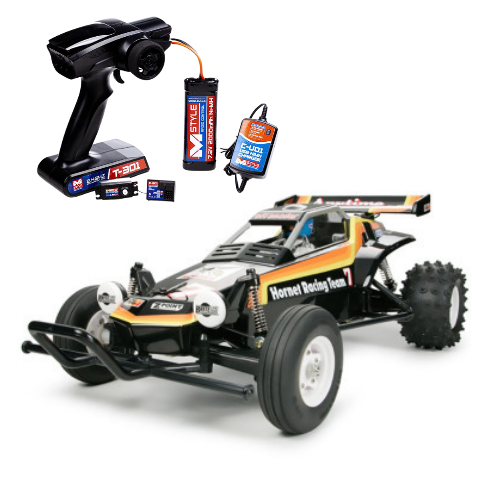 Tamiya Hornet 2004 + RC Equipment Bundle
