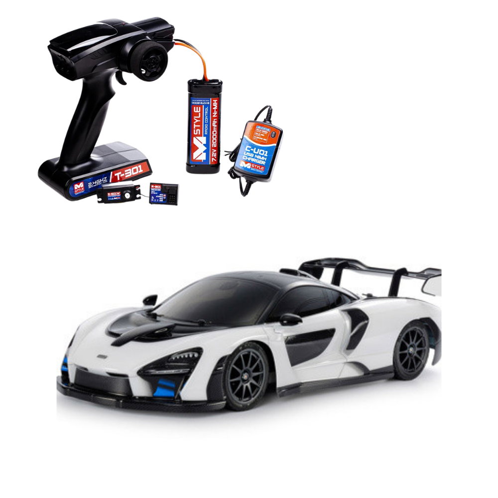 Tamiya Mclaren Senna TT-02 + RC Equipment Bundle