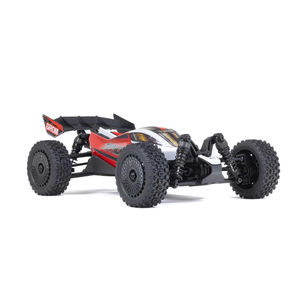 Arrma 1/18 TYPHON GROM MEGA 380 Brushed 4x4 Buggy RTR - Red/White-2