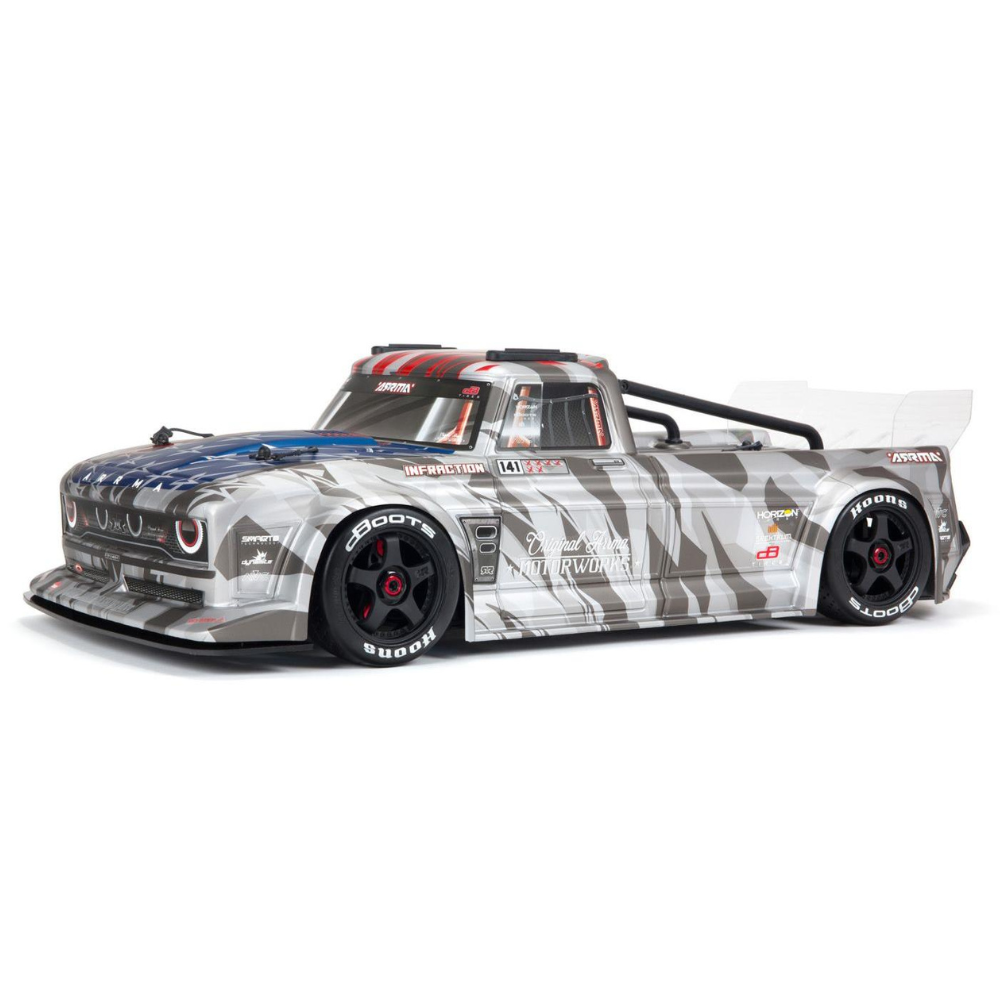 Arrma Infraction 6S BLX Resto-Mod Truck RTR Silver C-ARA7615V2T2