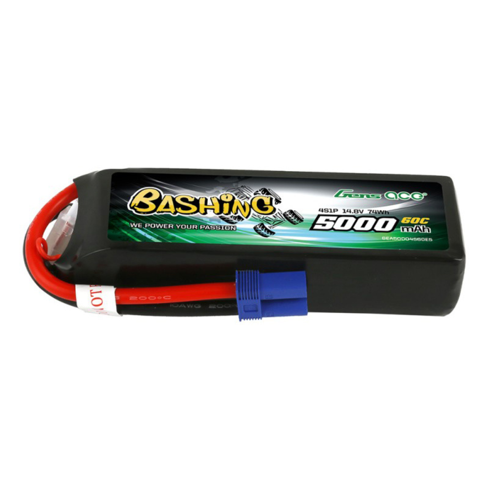Gens Ace LiPo Car 4S 14.8V 5000mAh 60C with EC5