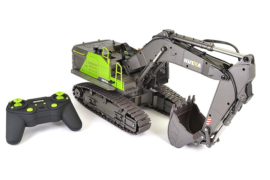 HuiNa 1/14 Excavator Die Cast Cab/ Bucket, Hi-Torque DIG System-6