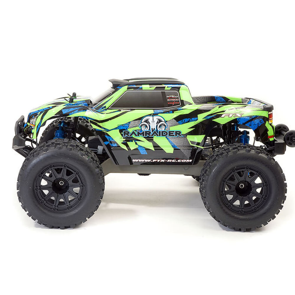 FTX Ramraider 1/10 Brushless Monster Truck RTR - Green/Blue-3