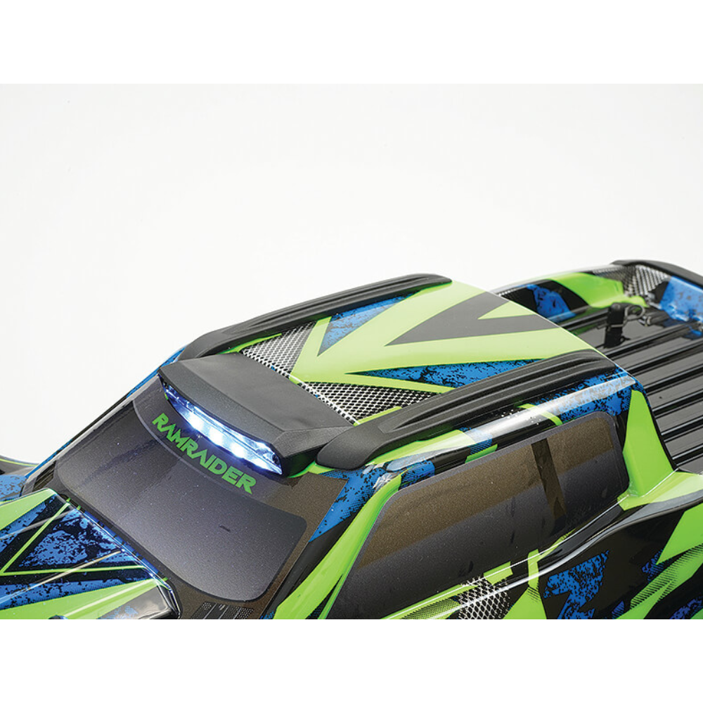 FTX Ramraider 1/10 Brushless Monster Truck RTR - Green/Blue-4