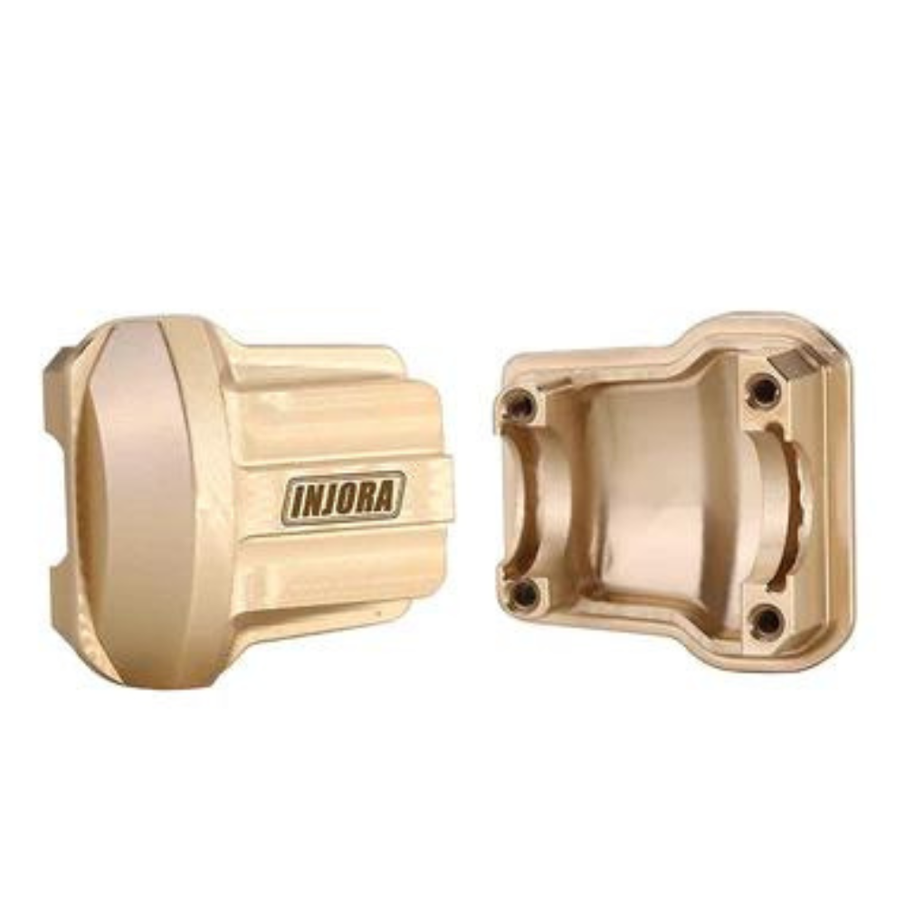 INJORA 2PCS 11g/Pcs Brass Diff Covers For 1/18 TRX4M Front Rear Axles (4M-01)-3