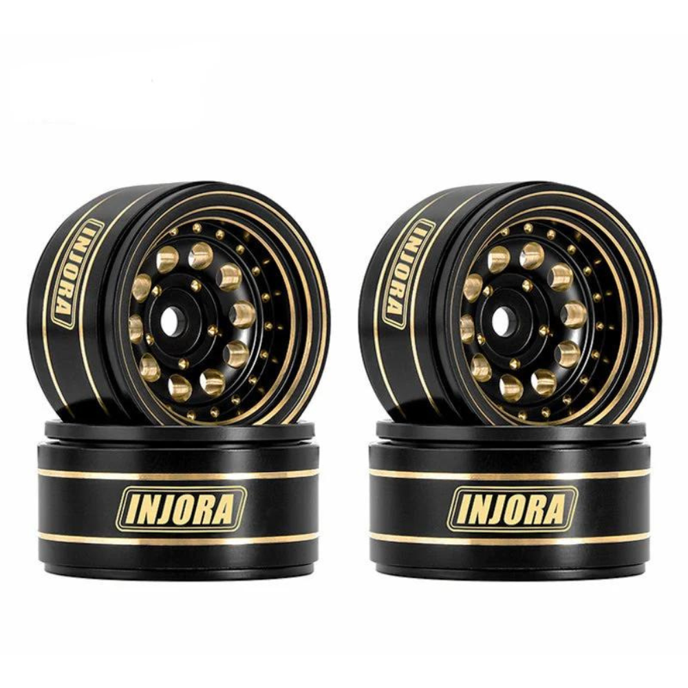 injora-1-0-39g-pcs-brass-beadlock-wheels-negative-offset-2-65mm-for-1-24-1-18-rc-crawlers-w1008-black