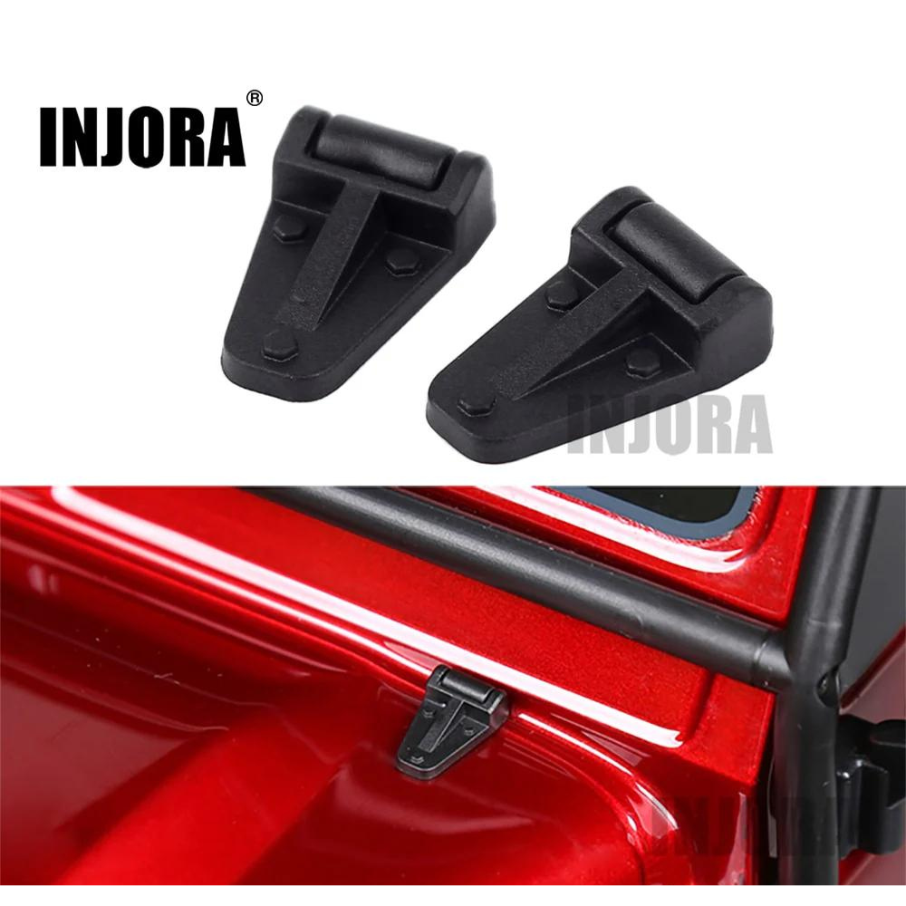 injora-2pcs-black-plastic-engine-cover-hinge-for-traxxas-trx-4