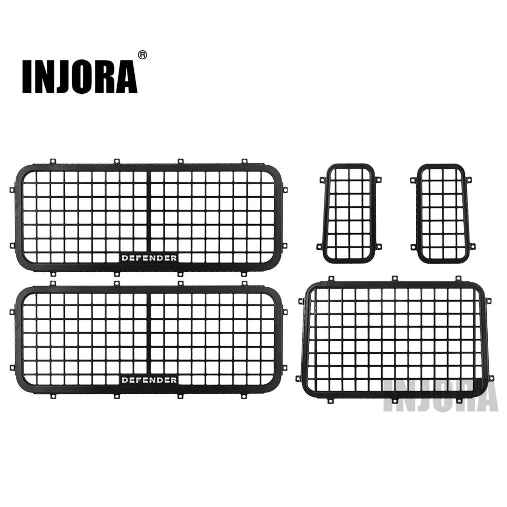 INJORA 5PCS Metal Window Mesh Protective Net For Traxxas TRX-4 Defender