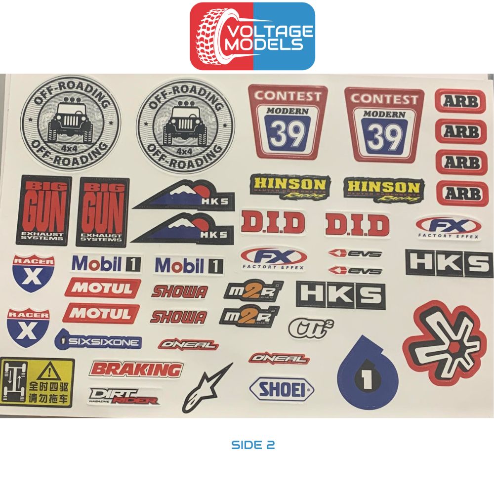 Rock Crawler Stickers 1/10 1/18 Pack A