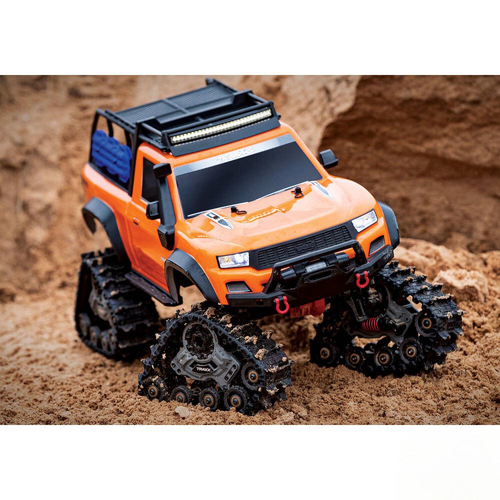 Traxxas TRX-4 Sport with Deep-Terrain Traxx and Clipless Body - Orange-2