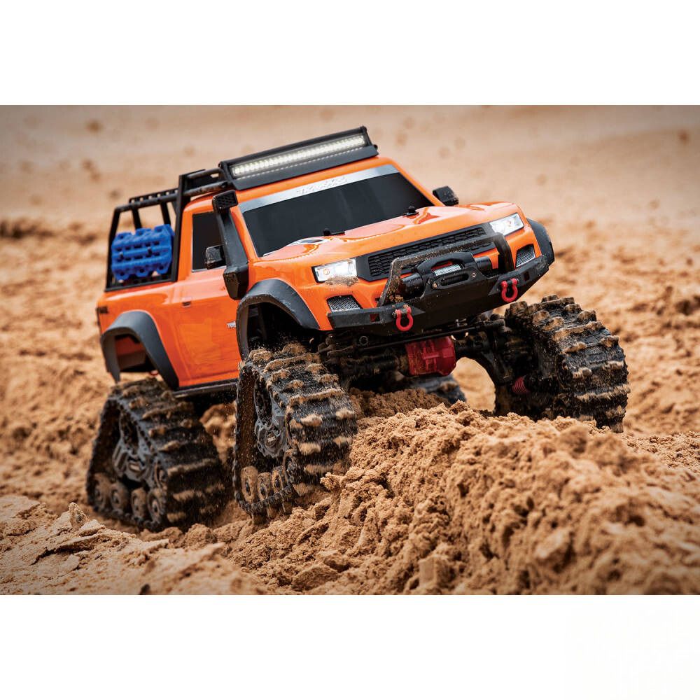 Traxxas TRX-4 Sport with Deep-Terrain Traxx and Clipless Body - Orange-3