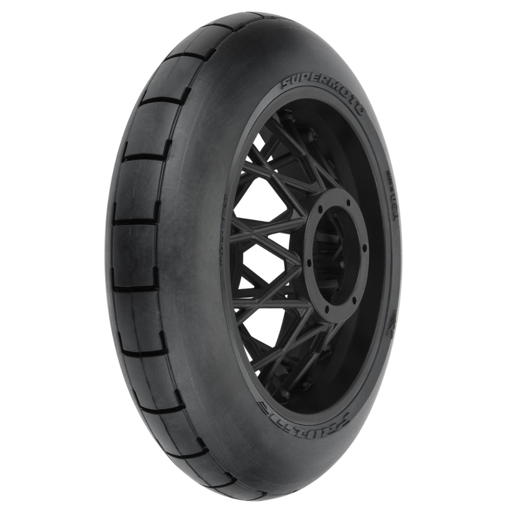 Pro-Line 1/4 Supermoto S3 Motorcycle Rear Tire MTD Black (1): PROMOTO-MX