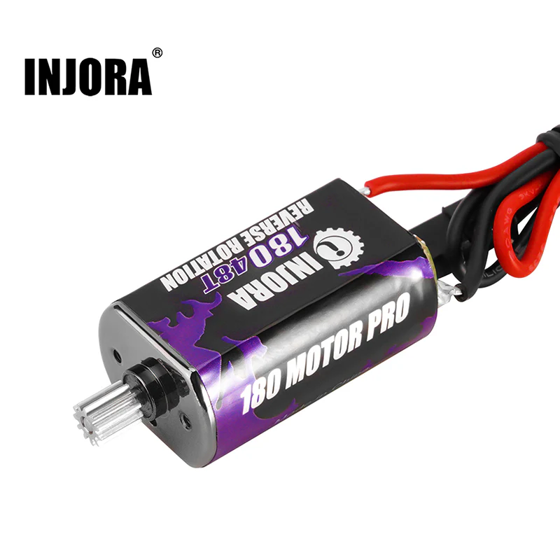INJORA 180 PRO Brushed 48T Purple Motor with Steel Pinion for 1/18 TRX4M