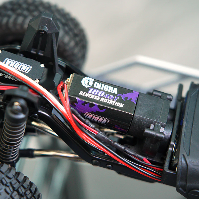 INJORA 180 PRO Brushed 48T Purple Motor with Steel Pinion for 1/18 TRX4M-8