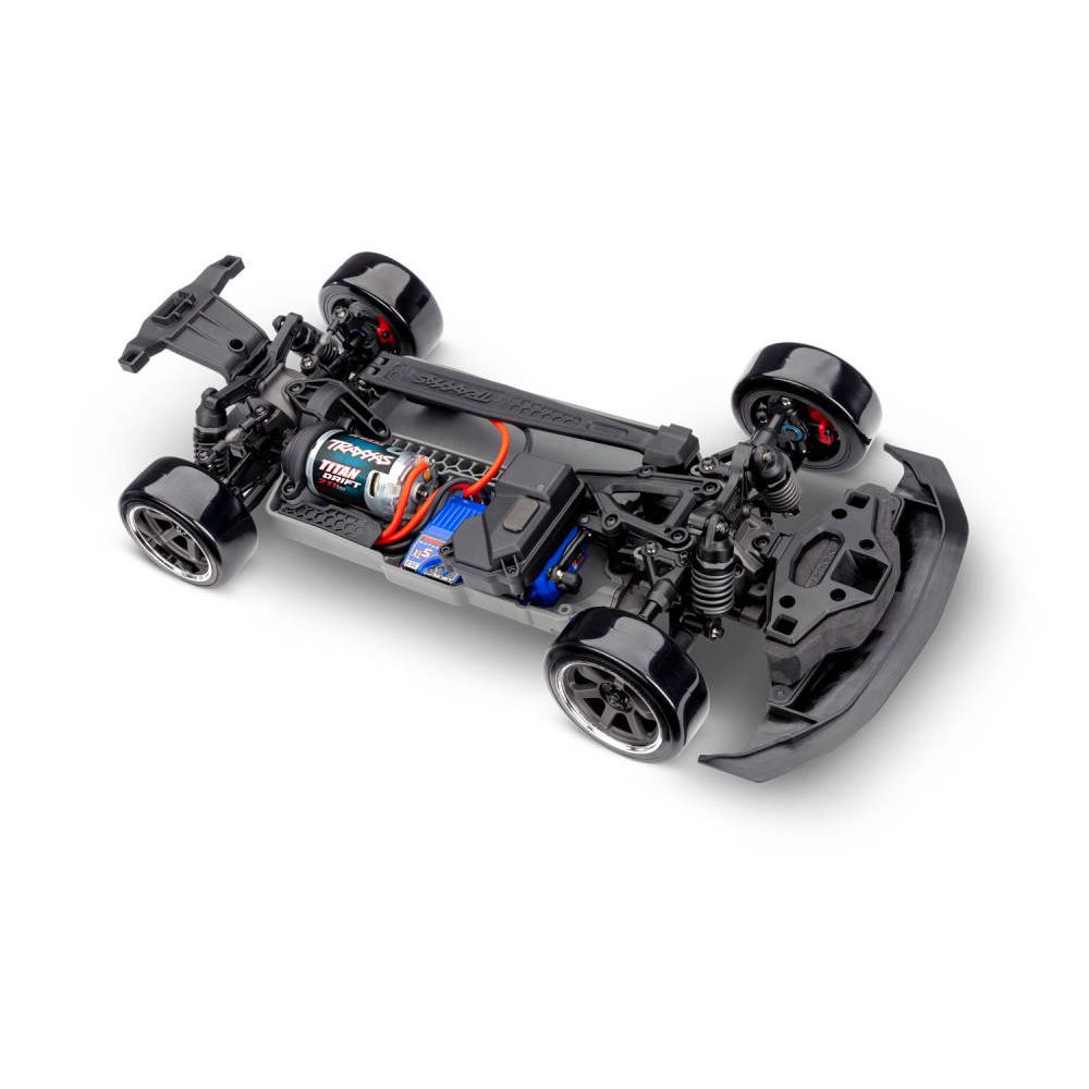 Traxxas 4-Tec Drift 2024 Ford Mustang 1:10 Electric 2WD, Red (+ TQi 3-ch, XL-5, Titan Drift 21T)-6