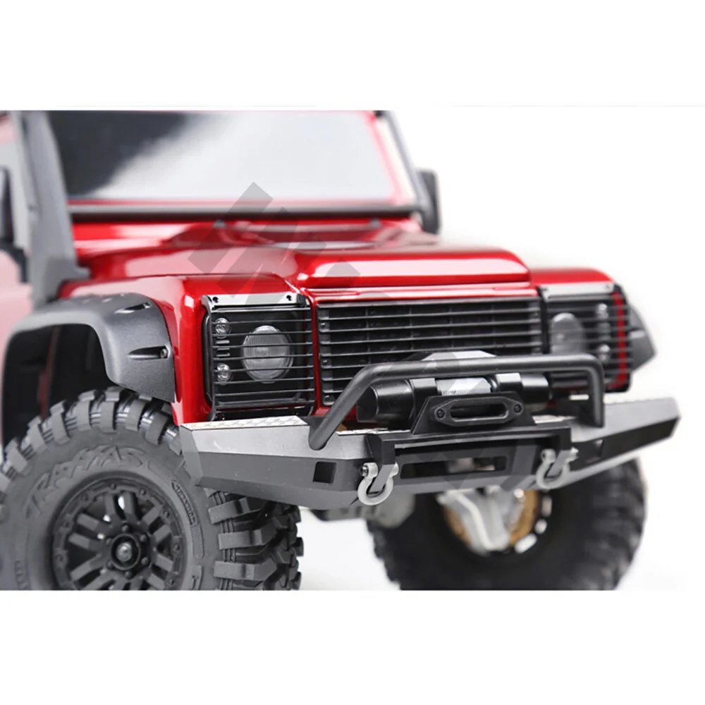INJORA 2PCS Metal Front Lamp Guards, Headlight Cover Grille for Traxxas TRX-4-4