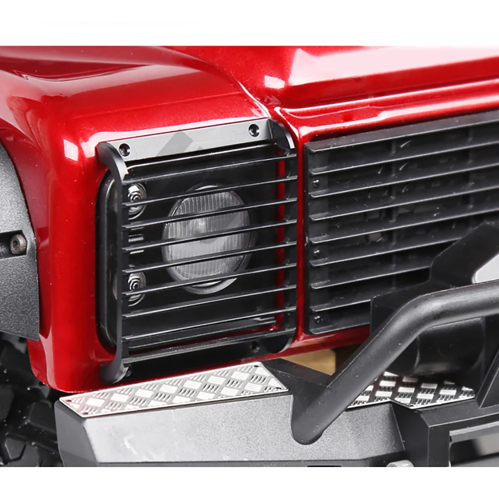 INJORA 2PCS Metal Front Lamp Guards, Headlight Cover Grille for Traxxas TRX-4-7