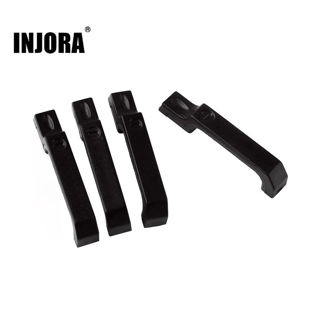 INJORA 4PCS Black Door Handle for 1/10 RC Crawler Traxxas TRX-4-3