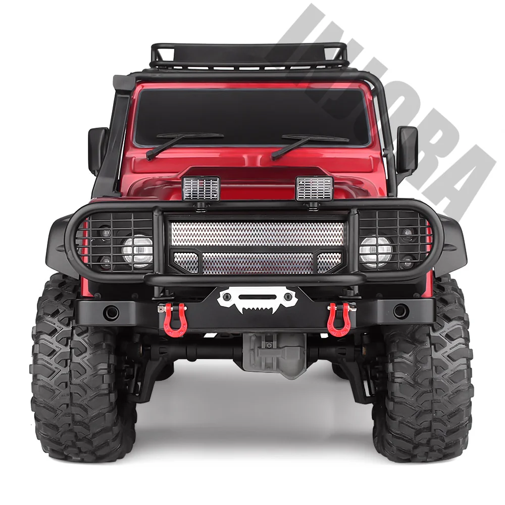 INJORA Metal Front Camel Trophy Bumper with Light for Traxxas TRX-4 Defender-6