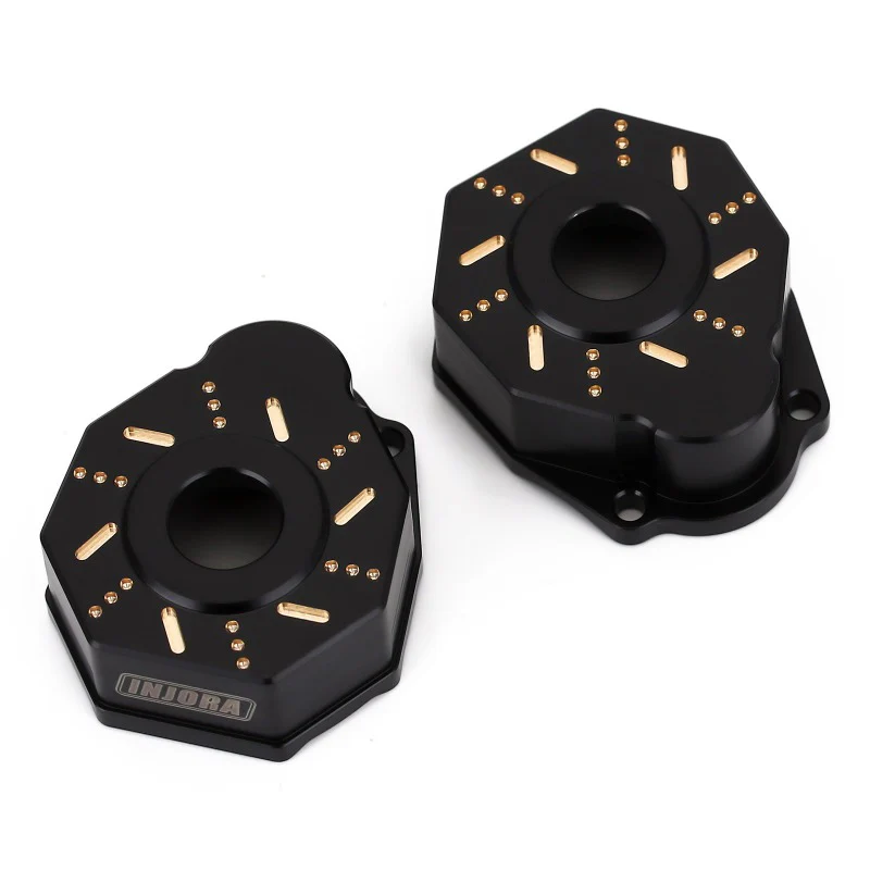 INJORA 49g/pcs Black Brass Outer Portal Drive Housing #8251 for TRX-4 TRX-6-3