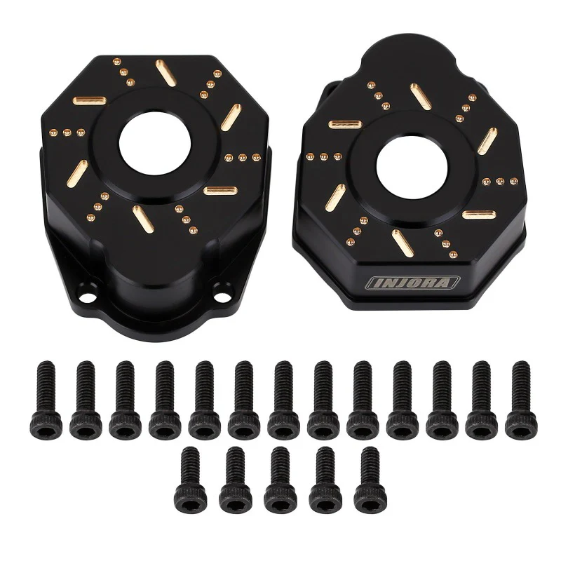 INJORA 49g/pcs Black Brass Outer Portal Drive Housing #8251 for TRX-4 TRX-6-5