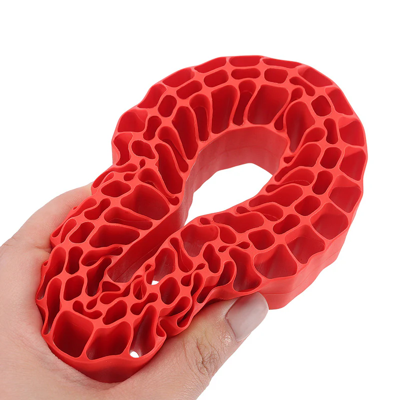 INJORA 4pcs Hard Silicone Rubber Inserts for 118-122mm(4.75" OD) 1.9" Tires Red-6