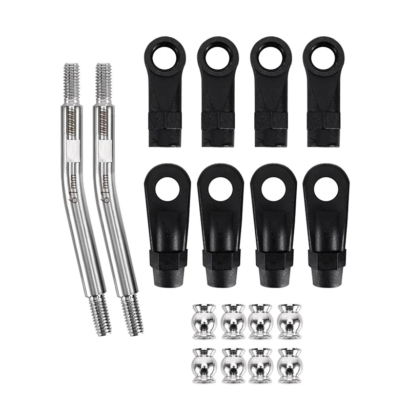 injora-stainless-steel-high-clearance-links-with-rod-ends-for-1-10-rc-crawler-car-trx4