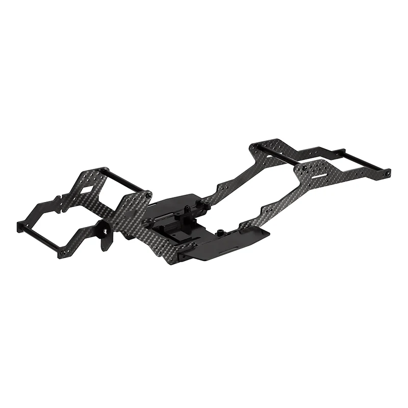 INJORA 313/324mm Wheelbase LCG Carbon Fiber Chassis Kit Frame Girder for 1/10 RC Crawler TRX4-4