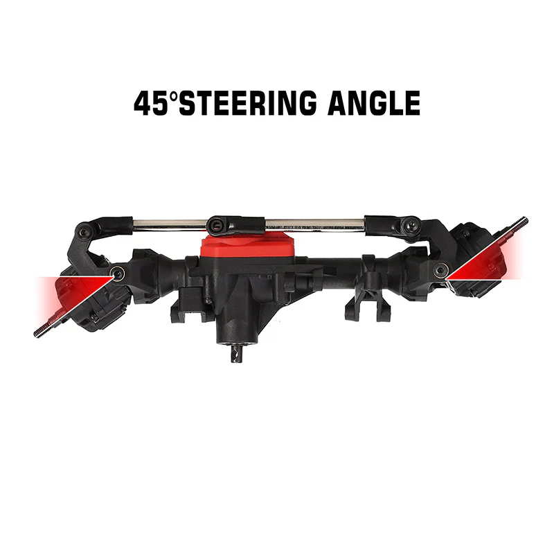 INJORA Complete Front Rear Straight Portal Axles for 1/10 TRX4-7