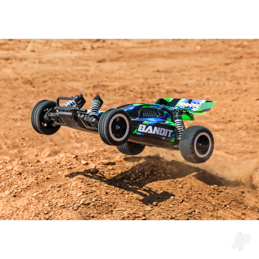 Traxxas Bandit HD 1:10 Electric 2WD RTR Buggy, Green (+ TQ 2-ch, XL-5, Titan 550, 7-Cell NiMH, 4A USB-C charger)-4