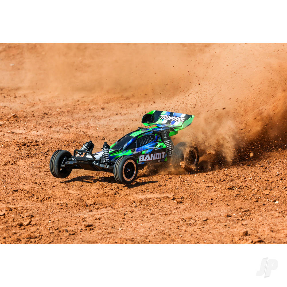 Traxxas Bandit HD 1:10 Electric 2WD RTR Buggy, Green (+ TQ 2-ch, XL-5, Titan 550, 7-Cell NiMH, 4A USB-C charger)-5