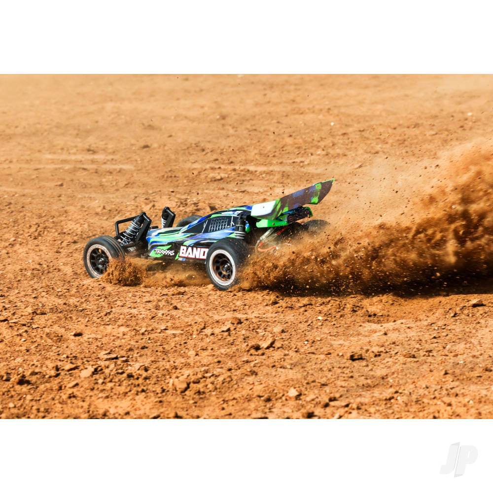 Traxxas Bandit HD 1:10 Electric 2WD RTR Buggy, Green (+ TQ 2-ch, XL-5, Titan 550, 7-Cell NiMH, 4A USB-C charger)-6