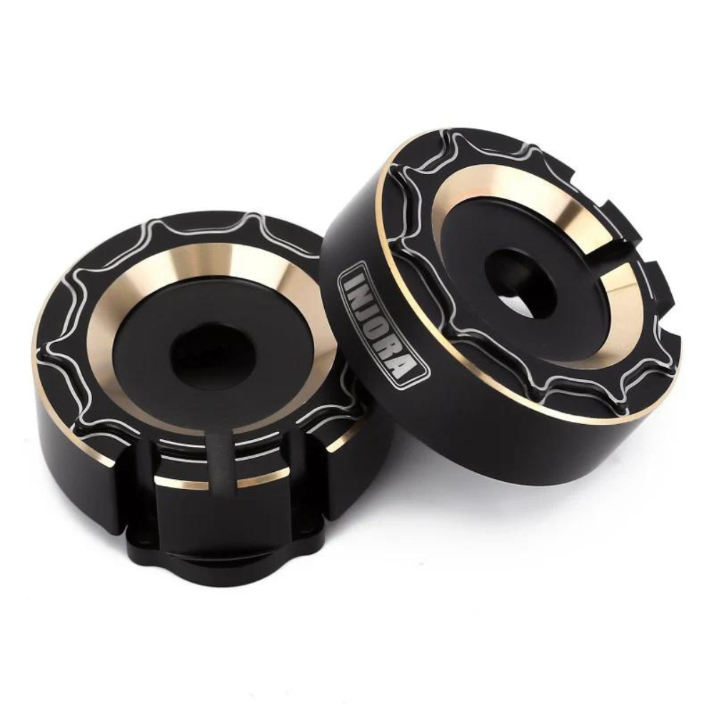 injora-2pcs-104g-pcs-black-brass-counterweight-outer-portal-drive-housing-upgrade-for-trx8251-for-trx4-trx6
