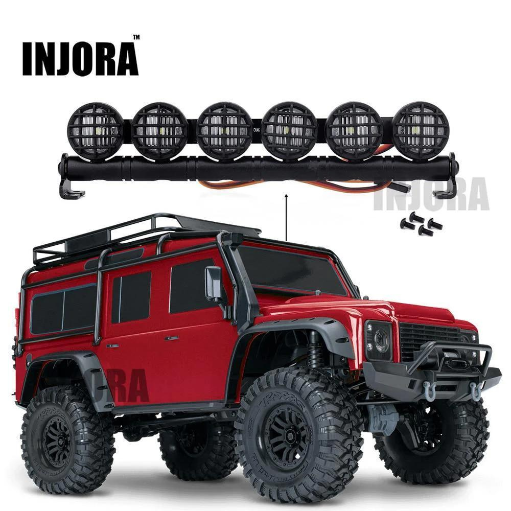 INJORA 152mm 6-Light Multi-Function LED Light Bar For 1/10 1/8 RC Car
